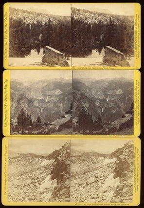 #169956) [Yosemite Valley; Yosemite High Sierra] 28 Stereo albumen prints, all part of the...