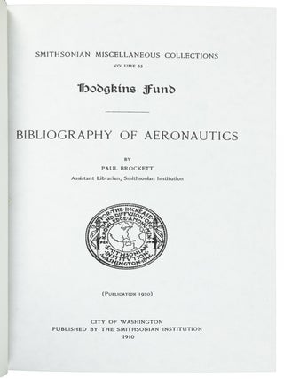 BIBLIOGRAPHY OF AERONAUTICS ...