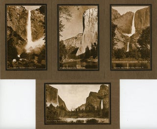 #170124) [Yosemite National Park] Four sepia tinted photographs of Yosemite Valley on...