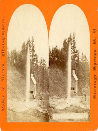 #170125) THE CHAMPION SPOUTING SPRING, SARATOGA, N. Y. Stereo albumen print. New York, Northern...