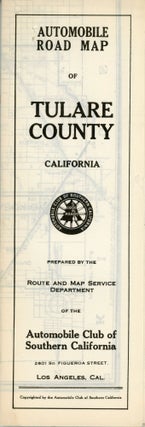 Automobile road map of Tulare Co. California ... Copyright by the Automobile Club of Southern California.