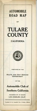 Automobile road map of Tulare Co. California ... Copyrighted 1919 by the Automobile Club of Southern California.