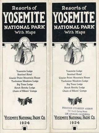 #170521) Resorts of Yosemite National Park with maps Yosemite Lodge Sentinel Hotel Glacier Point...