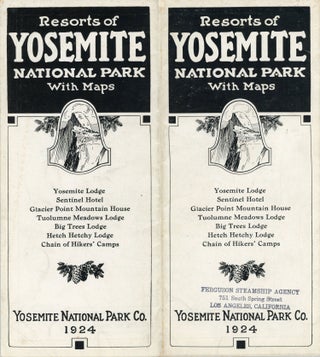 #170521) Resorts of Yosemite National Park with maps Yosemite Lodge Sentinel Hotel Glacier Point...
