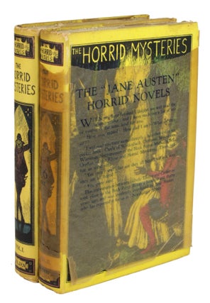 #170788) HORRID MYSTERIES: A Story from the German of the Marquis of Grosse [translated] by...