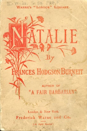 #171012) NATALIE AND OTHER STORIES. Frances Hodgson Burnett