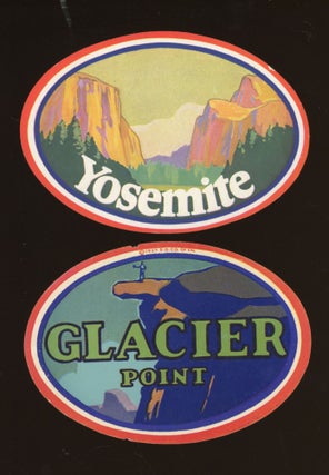 #172650) Yosemite [with] Glacier Point [cover titles]. Advertising card, STANDARD OIL COMPANY OF...