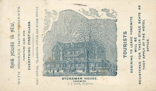 #172663) Stoneman House, Yosemite, J. J. Cook, Proprietor. STONEMAN HOUSE