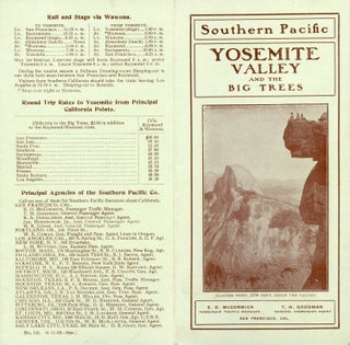 #172669) ... Yosemite Valley and the Big Trees ... [cover title]. SOUTHERN PACIFIC COMPANY
