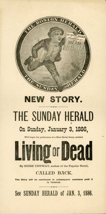 #172705) NEW STORY. THE SUNDAY HERALD ON SUNDAY, JANUARY 3, 1886, WILL BEGIN THE PUBLICATION OF A...