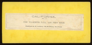 [Yosemite Valley] "The Yo-Semite Fall, 2500 feet high." California, no. 3. Stereo albumen print.