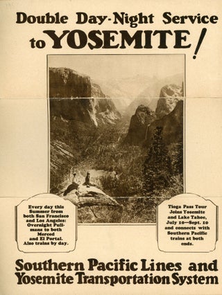 #172897) Double day - night service to Yosemite! ... Southern Pacific Lines and Yosemite...