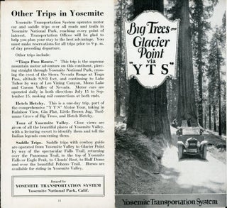 #172910) Big Trees -- Glacier Point via "Y T S" Yosemite Transportation System [cover title]....