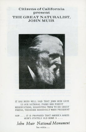 #172954) John Muir ephemera. A small archive that provides some documentation of the rediscovery...