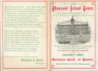 #172958) THOUSAND ISLAND HOUSE. ALEXANDRIA BAY, N. Y. IN THE IMMEDIATE VICINITY OF THE FAR-FAMED...