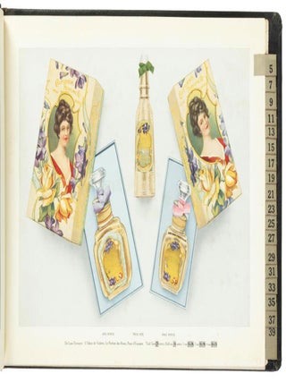 CALIFORNIA PERFUME COMPANY COLOR PLATE CATALOG OF PERFUMES, TOILET WATERS, SACHET POWDERS, COMPLEXION CREAMS, TALCUM POWDERS, TOILET PREPARATIONS, SOAPS AND SOAP PREPARATIONS, SHAVING SUPPLIES, HAIR TONICS AND SHAMPOOS, MANICURE SUPPLIES, DENTIFRICES, FLAVORING EXTRACTS. COLORINGS AND FOOD PRODUCTS, HOUSEHOLD SPECIALTIES, ATOMIZER BOXES, GIFT PACKAGES AND SETS. ISSUED ONLY TO REPRESENTATIVES OF THE COMPANY.