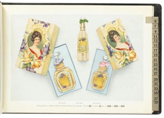 CALIFORNIA PERFUME COMPANY COLOR PLATE CATALOG OF PERFUMES, TOILET WATERS, SACHET POWDERS, COMPLEXION CREAMS, TALCUM POWDERS, TOILET PREPARATIONS, SOAPS AND SOAP PREPARATIONS, SHAVING SUPPLIES, HAIR TONICS AND SHAMPOOS, MANICURE SUPPLIES, DENTIFRICES, FLAVORING EXTRACTS. COLORINGS AND FOOD PRODUCTS, HOUSEHOLD SPECIALTIES, ATOMIZER BOXES, GIFT PACKAGES AND SETS. ISSUED ONLY TO REPRESENTATIVES OF THE COMPANY.