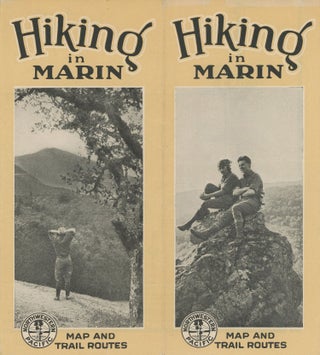 #172972) HIKING IN MARIN MAP AND TRAIL ROUTES [cover title]. California, Marin County