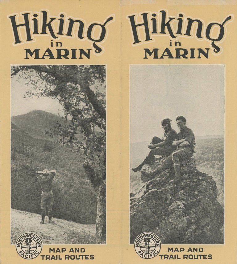 (#172972) HIKING IN MARIN MAP AND TRAIL ROUTES [cover title]. California, Marin County.
