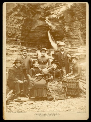 #173062) CENTRAL CASCADE. WATKINS GLEN, N. Y. Albumen print. New York, Watkins Glen