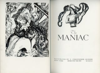 #173089) THE MANIAC. Illustrated by G. Christopher Hudson [i.e. Mahlon Blaine]. E. Thelmar