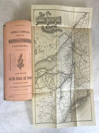THE DELAWARE AND HUDSON CANAL CO.'S RAILROAD, (SARATOGA DIVISION), AND UPPER HUDSON VALLEY BUSINESS DIRECTORY FOR 1885-6. CONTAINING THE NAMES, BUSINESSES AND P. O. ADDRESSES OF MERCHANTS, MANUFACTURERS, PROFESSIONAL AND OTHER BUSINESS MEN IN THE CITIES AND VILLAGES SITUATE ON THE LINE OF THE D. & H. C. CO.'S R. R. BETWEEN ALBANY, LAKE GEORGE AND LAKE CHAMPLAIN, AND ON ADIRONDACK RAILWAY BETWEEN SARATOGA AND NORTH CREEK. ALSO A CLASSIFIED BUSINESS DIRECTORY OF PATRONS ONLY AND AN APPENDIX GIVING A COMPLETE LIST OF BANKS, SAVINGS BANKS, NEWSPAPERS, INSURANCE COMPANIES, MANUFACTURING, GAS LIGHT AND OTHER INCORPORATED COMPANIES. PRICE $2. L. P. WAITE & CO., PUBLISHERS, - ALBANY, N. Y.
