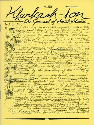 #173120) Clark Ashton Smith, KLARKASH-TON. June 1988 ., Robert M. Price, number 1