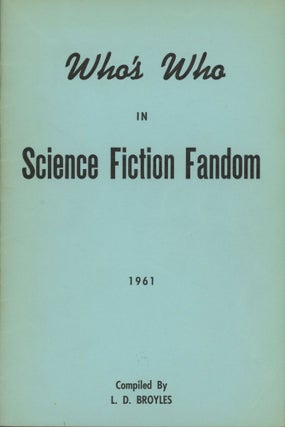 #173137) WHO'S WHO IN SCIENCE FICTION FANDOM 1961. Fan History, Directories