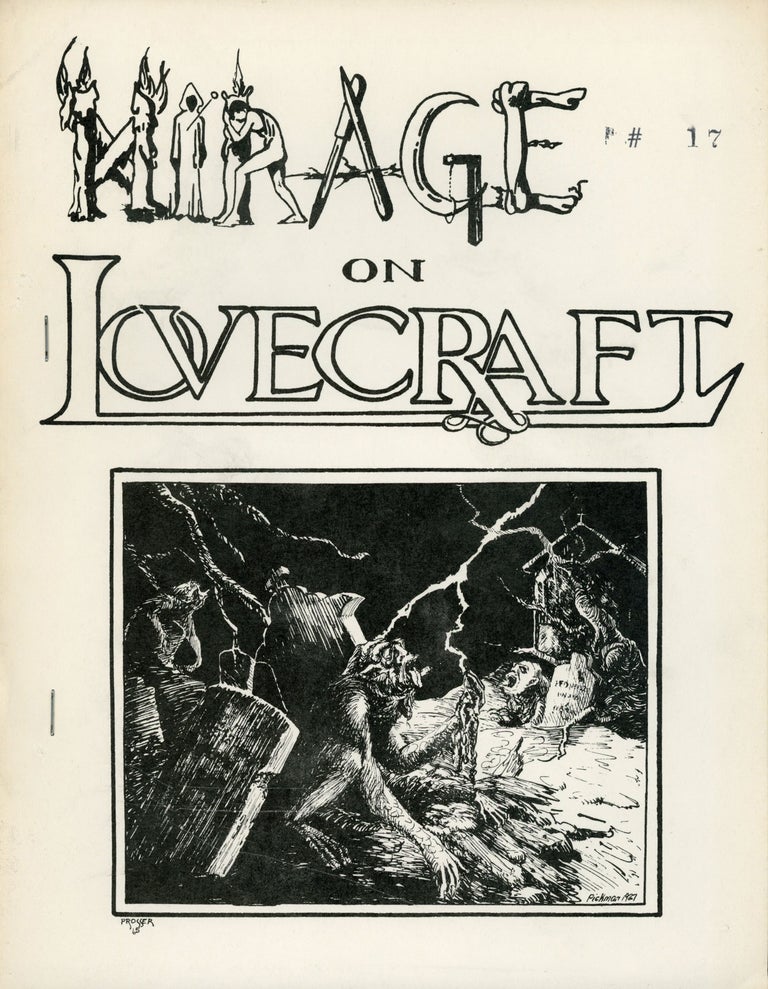 (#173192) MIRAGE ON LOVECRAFT: A LITERARY VIEW. Howard Phillips Lovecraft, Jack L. Chalker.
