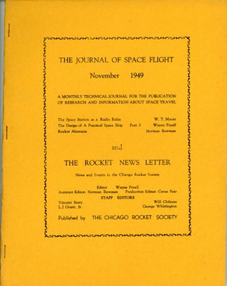 #173490) THE. November 1949 . JOURNAL OF SPACE FLIGHT AND ROCKET NEWS LETTER, Wayne Proell,...