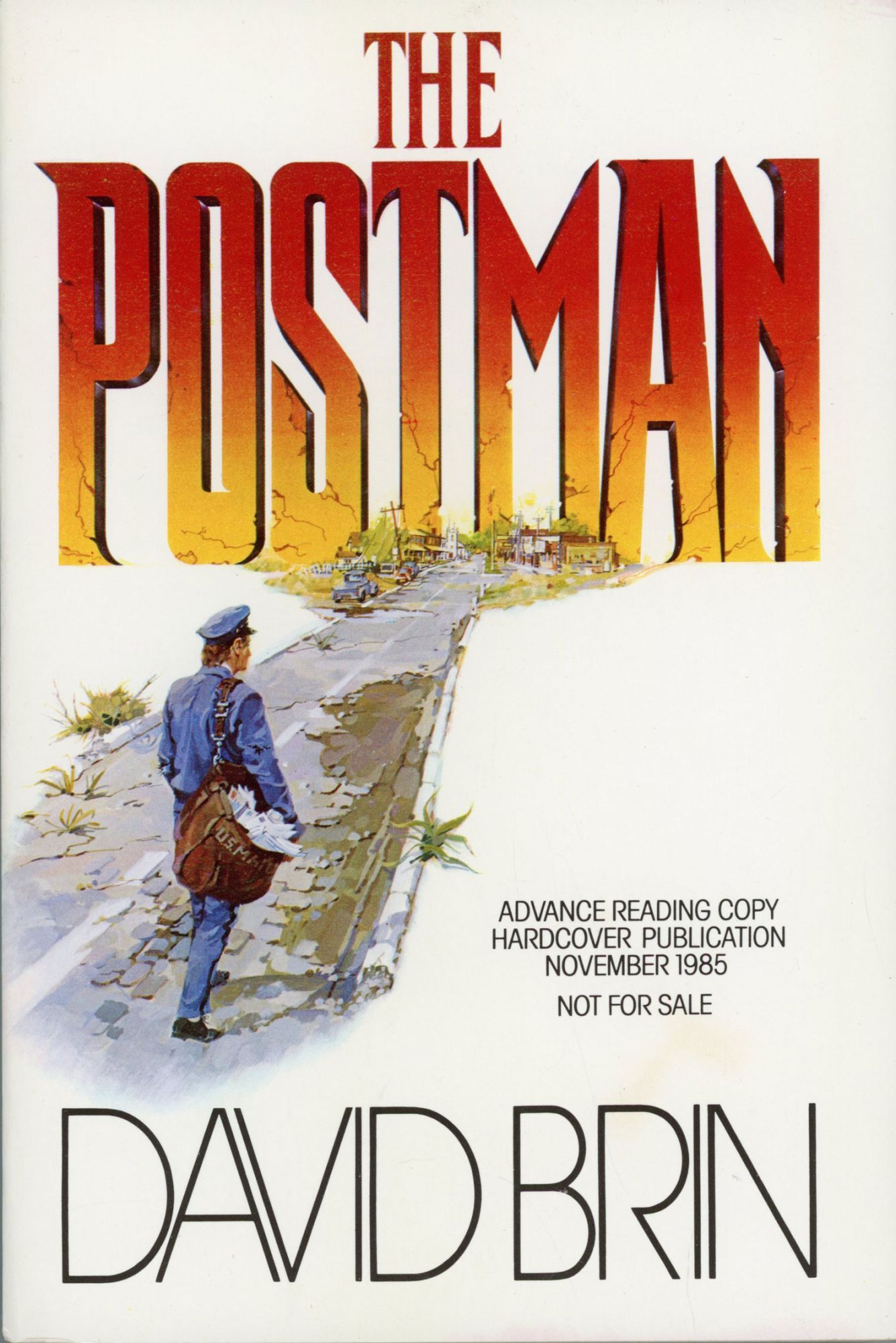 THE POSTMAN | David Brin | Advance reading copy of the first edition