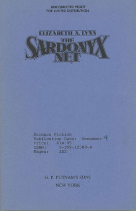 #173567) THE SARDONYX NET. Elizabeth A. Lynn