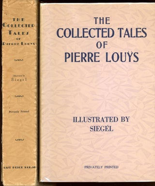 #173915) THE COLLECTED TALES OF PIERRE LOUŸS. Pierre Louys, Pierre Louis