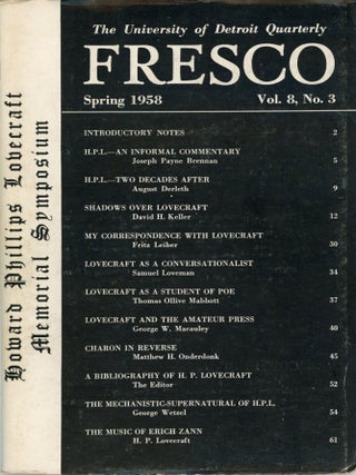 #175400) FRESCO. Spring 1958 ., Steve Eisner, number 3 volume 8