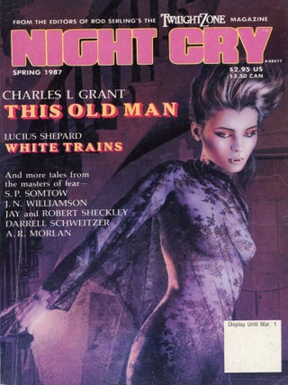 #176518) NIGHT CRY. Spring 1987 ., Alan Rodgers, number 3 volume 2