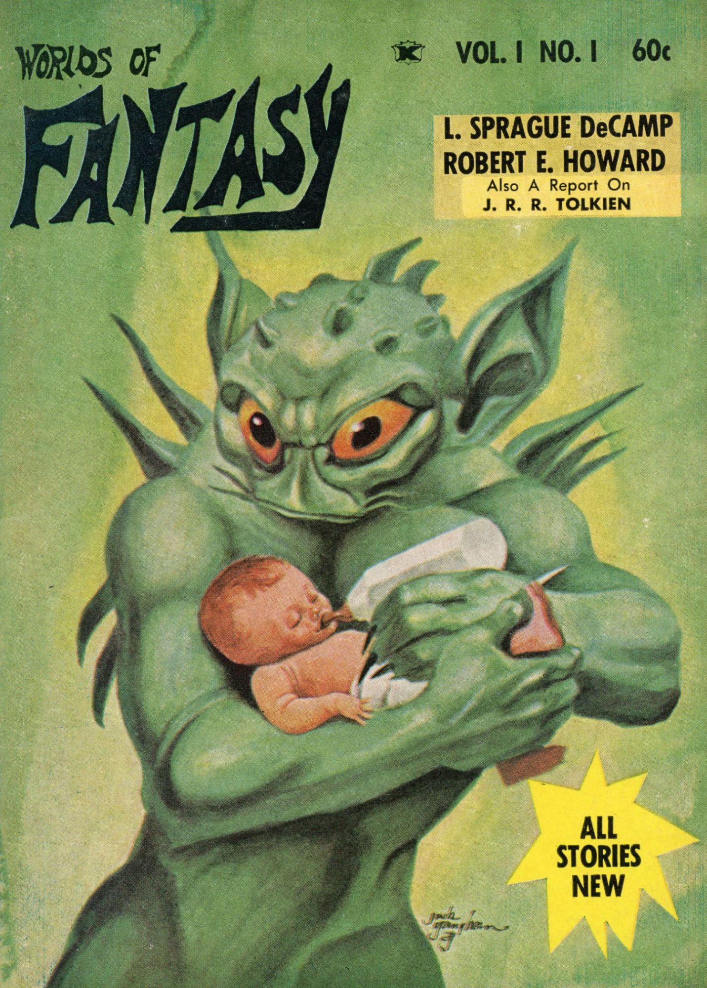 WORLDS OF FANTASY. 1968 ., Lester del Rey