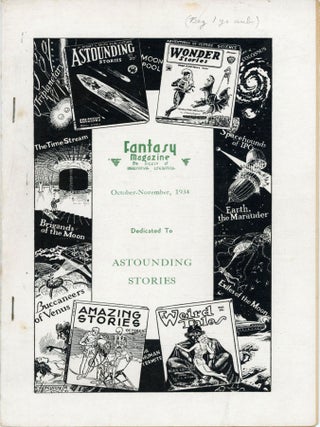 #177050) FANTASY MAGAZINE . October-November 1934 ., Julius Schwartz, number 2 volume 4, whole...