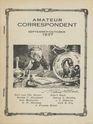 #177058) SCIENCE-FANTASY CORRESPONDENT . September / October 1937 ., Corwin F. Stickney, number...