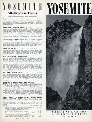 #177222) Yosemite Yosemite National Park and Mariposa Big Trees California [cover title]....