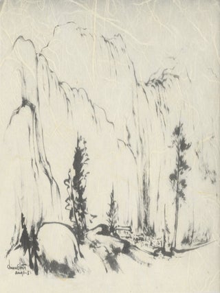 #177477) [High Sierra] Untitled drawing, probably the John Muir Wilderness Area. Ink drawing on...