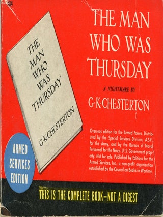 #178742) THE MAN WHO WAS THURSDAY: A NIGHTMARE. Chesterton