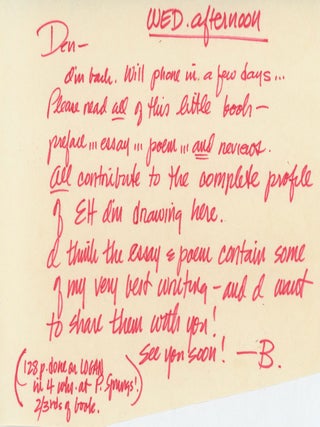 HEMINGWAY: LAST DAYS OF THE LION INCLUDING NOW NEVER THERE (A POEM) AND HEMINGWAY: A BIOGRAPHICAL CHECKLIST.
