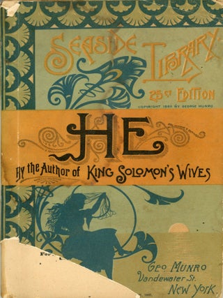 #179023) HE. By the Author of "It," "King Solomon's Wives,"...