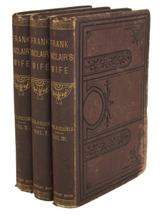 #179056) FRANK SINCLAIR'S WIFE AND OTHER STORIES. By Mrs. Riddell. Riddell Mrs., H, nee...