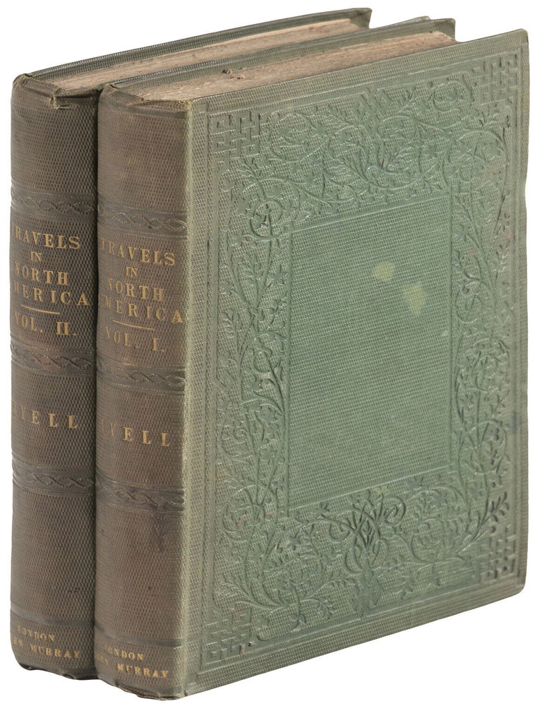 (#179105) TRAVELS IN NORTH AMERICA; WITH GEOLOGICAL OBSERVATIONS ON THE UNITED STATES, CANADA, AND NOVA SCOTIA. Charles Lyell.