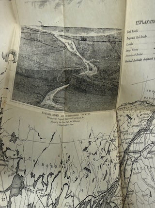 THE TRAVELER'S GUIDE TO THE HUDSON RIVER, SARATOGA SPRINGS, LAKE GEORGE, FALLS OF NIAGARA AND THOUSAND ISLANDS; MONTREAL, QUEBEC, AND THE SAGUENAY RIVER; ALSO TO THE GREEN AND WHITE MOUNTAINS, AND OTHER PARTS OF NEW ENGLAND; FORMING THE FASHIONABLE NORTHERN TOUR THROUGH THE UNITED STATES AND CANADA. WITH MAP AND EMBELLISHMENTS. Compiled by J. Disturnell.