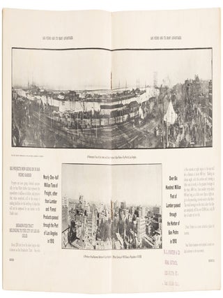 MERCANTILE AND INDUSTRIAL REVIEW OF SAN PEDRO, CALIFORNIA[.] THE HARBOR PORT OF LOS ANGELES HAS TERMINAL RATES. IT INVITES YOUR ATTENTION TO, AND CONSIDERATION OF, ITS SPLENDID ADVANTAGES AS A LOCATION FOR MANUFACTURING INDUSTRIES. AN IDEAL JOBBING SITUATION. Issued by the Passenger Department Pacific Electric Railway D. A. Munger, Gen. Pass. Agt. Los Angeles, California.