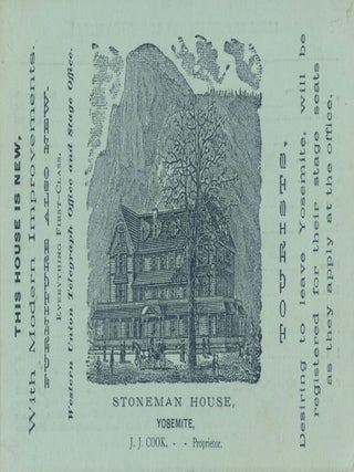 #179140) Stoneman House, Yosemite, J. J. Cook, Proprietor. STONEMAN HOUSE