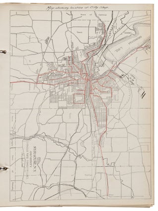 SMALL ARCHIVE REGARDING THE CONSTRUCTION OF THE ONEIDA RAILWAY CAR SHOP BUILT IN 1907-1909 IN SYRACUSE, NEW YORK.