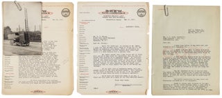 SMALL ARCHIVE REGARDING THE CONSTRUCTION OF THE ONEIDA RAILWAY CAR SHOP BUILT IN 1907-1909 IN SYRACUSE, NEW YORK.